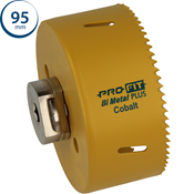 Immagine di sega a tazza Profit Click&Drill Bimetal Plus passo regolare diametro mm 95 per metallo 