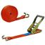 Immagine di cinghie fermacarico c/tension. mm. 50 x 8000 arancione c/gancio aperto                                                                                           
