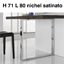 Immagine di gambe frame 60 x 20 acciaio h71 l80 nich. s.                                                                                            