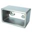Immagine di corrimani alusko 50x27 testa parete inox look supporto term. a parete rett                                                                                           