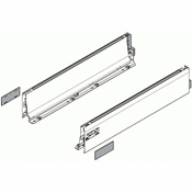 Immagine di 378L3002SAZ R+L V1 TERS - spondina TANDEMBOX Intivo altezza L (83 mm) lunghezza nominale 300 mm destro+sinistro nero terra 