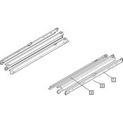 Immagine di guide blum 430e cm. 45 marrone a rullini telescop.                                                                                           