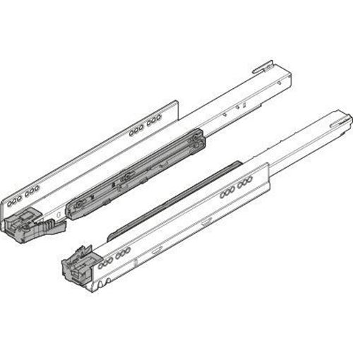 Immagine di guide legrabox tipmotion 40 kg cm. 30 zinc. c/tip on + blumotion                                                                                           