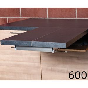 Immagine di meccanismi tavoli estraibili flip top l  600 set 1 tavolo c/tappi                                                                                           