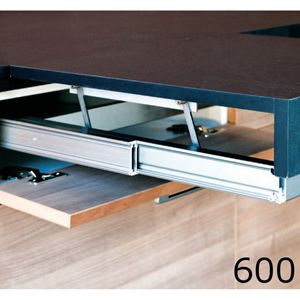 Immagine di meccanismi tavoli estraibili opla top l 600 set 1 piano con tappi                                                                                           