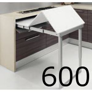 Immagine di meccanismi tavoli estraibili party l 600 set 1 tavolo c/tappi                                                                                           