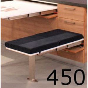 Immagine di meccanismi sedute estraibili t-bench l 450 set 1 panca c/tappi                                                                                           