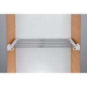 Immagine di portapantaloni twin estraibile cm. 60/100 b.co x armadi estensibile                                                                                           
