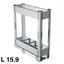 Immagine di cestelli 401 portabottiglie 15.9 p 48 arg. h 51.8 alluminio soft                                                                                           