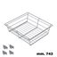 Immagine di cestelli keep vasca filo h124 l743 silver x telai regolabili                                                                                           