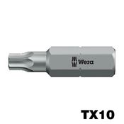 Immagine di bits torsion croce torx plus tx 10 mm. 25 c/perno x viti spax                                                                                           