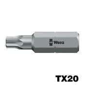 Immagine di bits torsion croce torx plus tx 20 mm. 25 c/perno x viti spax                                                                                           