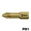 Immagine di bits torsion croce ph th nr. 1 x 25 oro stampati                                                                                           