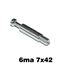 Immagine di tiranti rasfix interasse mm 34 6ma x 9 zinc. d. 7 x 42 - confezione da  250 pezzi
