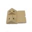 Immagine di lastrine angolo pl c/tappo 16 x 16 beige mm. 42                                                                                           