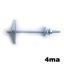 Immagine di ancorine c/filetto apt  4ma x 100 foro mm. 12 - a scatto                                                                                           