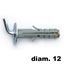 Immagine di tasselli g-fix ny mm 12 tn 261 c/gancio corto                                                                                           