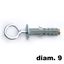 Immagine di tasselli g-fix ny mm  9 tn 257 c/occhiolo chiuso                                                                                           