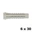 Immagine di tasselli g-fix ny rx  6 x 30 4 settori c/bordo - confezione da  200 pezzi