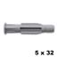 Immagine di tasselli g-fix grip  5 x 32 c/bordo - confezione da  100 pezzi