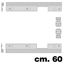 Immagine di cremagliere flipper door cm  60 c/lastrine angolo                                                                                           