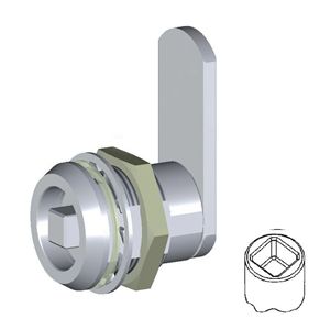 Immagine di serrature box c/quadro 8.0 mm. 20 nich. s/levetta                                                                                           