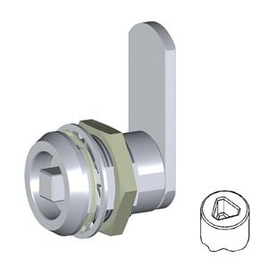 Immagine di serrature box c/triangolo 6.5 mm. 20 nich. s/levetta                                                                                           