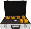 Immagine di serie 7 seghe a tazza Profit Click&Drill Multipurpose D diametri da mm 40 a mm 80 con punta di centraggio 