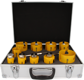 Immagine di serie 10 seghe a tazza Profit Click&Drill Multi Purpose DCT diametri da mm 40 a mm 92 con 2 punte di centraggio 