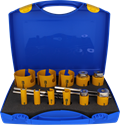 Immagine di serie 11 seghe a tazza Profit Click&Drill Multi Purpose DCT diametri da mm 19 a mm 76 con 4 punte di centraggio 