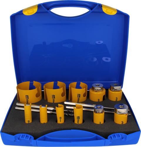 Immagine di serie 11 seghe a tazza Profit Click&Drill Multi Purpose DCT diametri da mm 19 a mm 76 con 4 punte di centraggio 