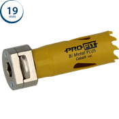 Immagine di sega a tazza Profit Click&Drill Bimetal Plus passo variabile diametro mm 19 per metallo 