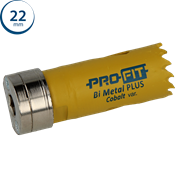 Immagine di sega a tazza Profit Click&Drill Bimetal Plus passo variabile diametro mm 22 per metallo 