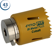 Immagine di sega a tazza Profit Click&Drill Bimetal Plus passo variabile diametro mm 43 per metallo 