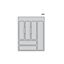 Immagine di portaposate m 45 grigio corpo 45 p 418/482 l 354/386                                                                                           