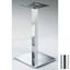 Immagine di basi tavoli 504 acciaio quadre 400x400/ 73 crom h 73                                                                                           