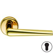 Immagine di maniglie robotre rosetta yale oro lucido ottone                                                                                           