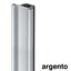 Immagine di gole verticali centrali cm. 267 argento maniglie gola profilate                                                                                           
