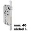Immagine di serrature sicurezza bt 22 mm. 40 nich. s/cilindro s/gacce                                                                                           
