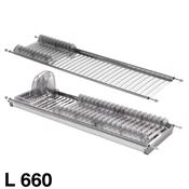 Immagine di colapiatti modular due cm. 66 inox 18/8 2 piani c/bacinella                                                                                           