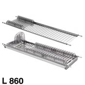 Immagine di colapiatti modular due cm. 86 inox 18/8 2 piani c/bacinella                                                                                           