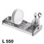 Immagine di colapiatti appoggio top cm. 55 inox 18/8 c/accessori                                                                                           