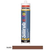 Immagine di silicone neutro color ml. 300 ral 8003 silirub marrone fango                                                                                           