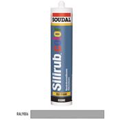 Immagine di silicone neutro color ml. 300 ral 9006 silirub alluminio brillante                                                                                           