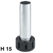Immagine di piedini 396 metallo reg. maxi cm. 15 zinc. s/piastre                                                                                           