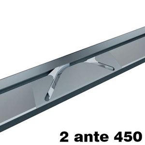 Immagine di Kit Switch per ante scorrevoli in linea 450 mm alluminio anodizzato argento 