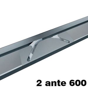 Immagine di Kit Switch per ante scorrevoli in linea 600 mm alluminio anodizzato argento 