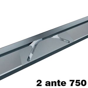 Immagine di Kit Switch per ante scorrevoli in linea 750 mm alluminio anodizzato argento 