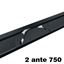 Immagine di Kit Switch per ante scorrevoli in linea 750 mm alluminio anodizzato nero 