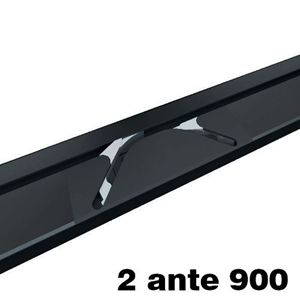Immagine di Kit Switch per ante scorrevoli in linea 900 mm alluminio anodizzato nero 